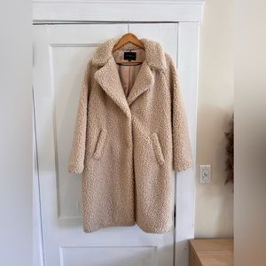 Lucky Brand Teddy Coat in Cream